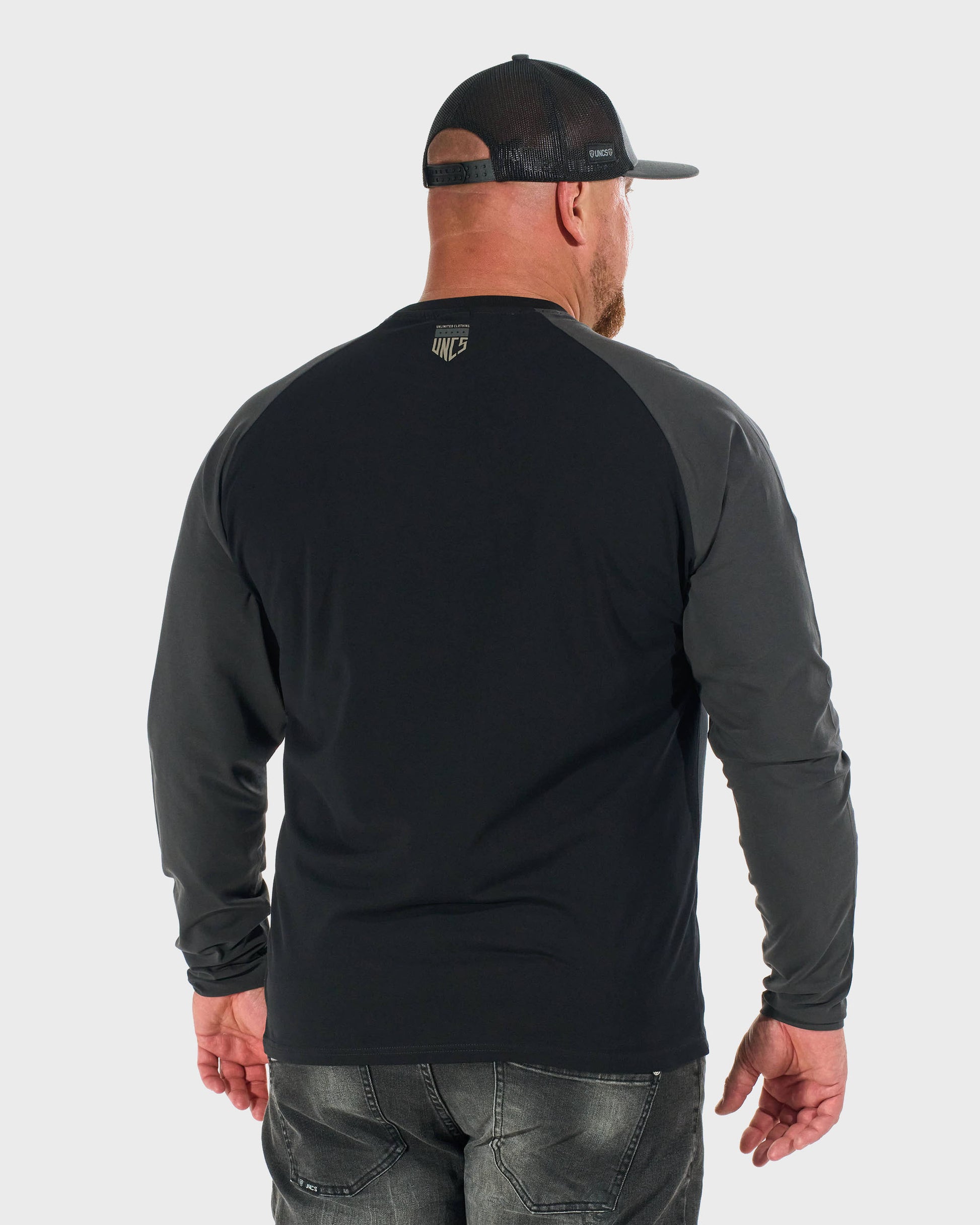 CONNOR II LS Men's T-Shirt BLACK/GREY