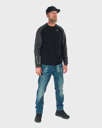 CONNOR II LS Men's T-Shirt BLACK/GREY