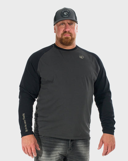 CONNOR II LS Men's T-Shirt GREY/BLACK