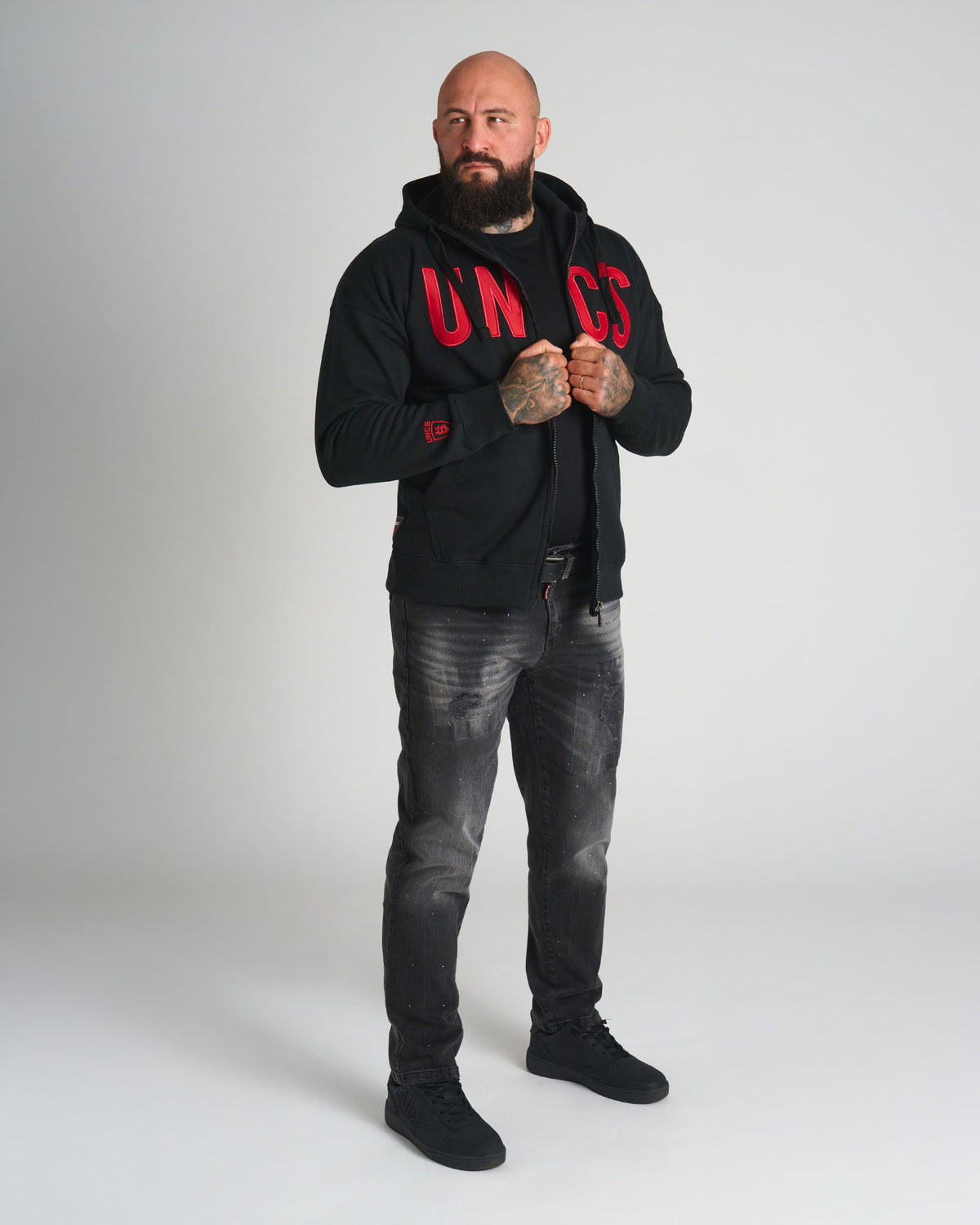 DEREK Men's Sweatshirt BLACK/RED