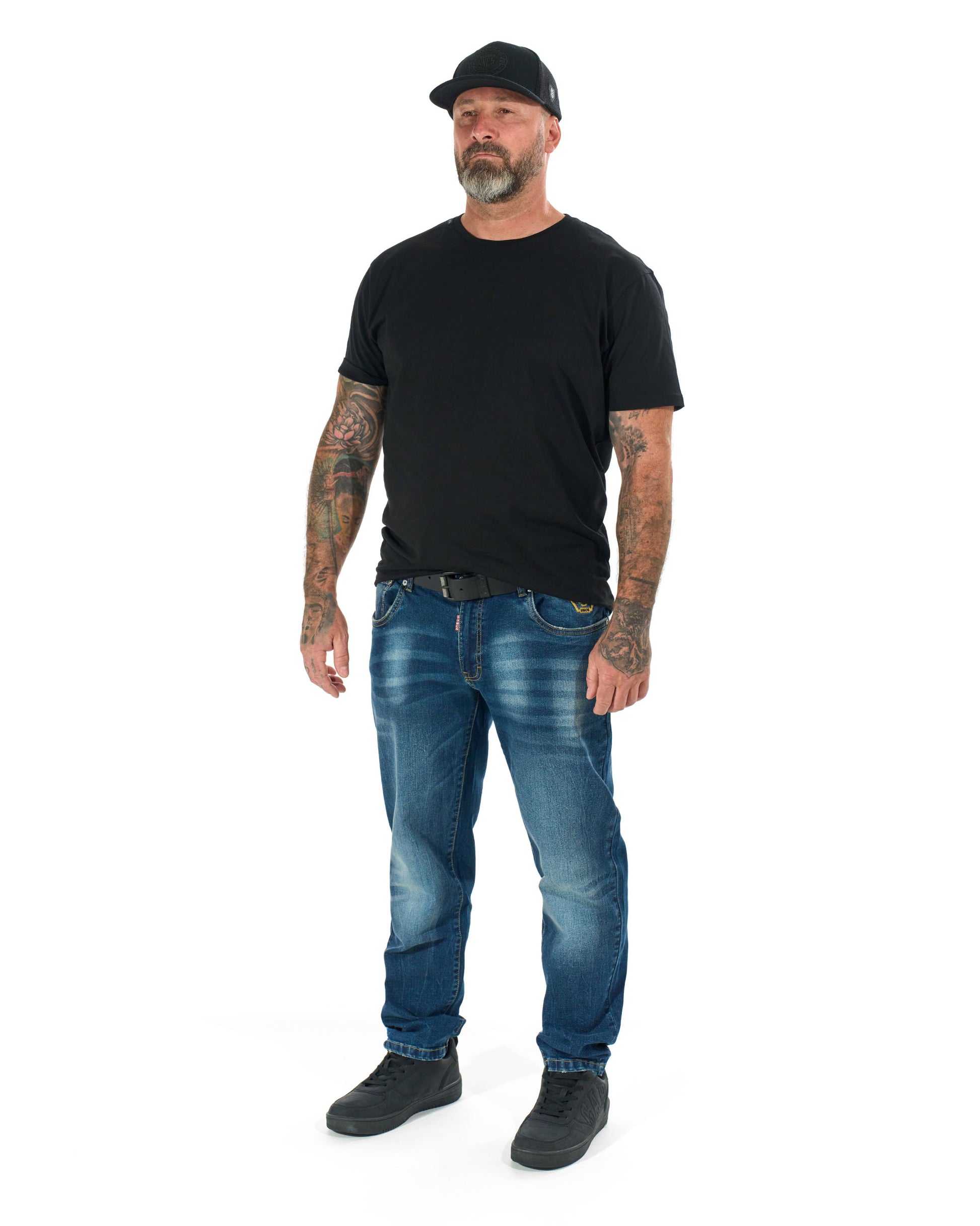 TYRONE V Men's Trousers DARK BLUE