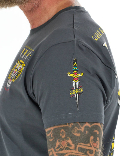 TIGER Men's T-Shirt ASPHALT