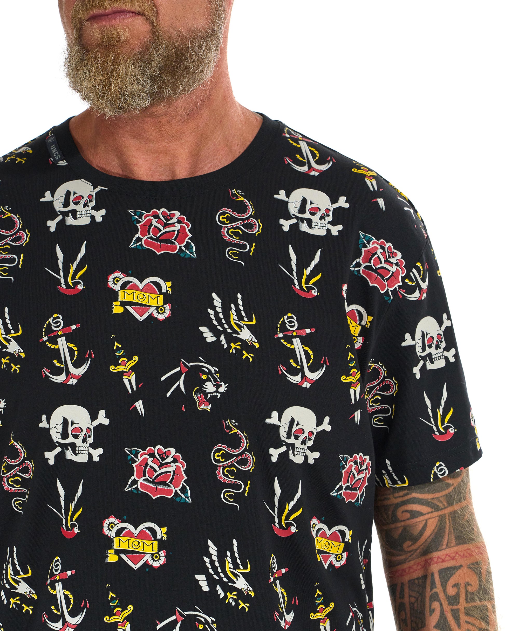 TATTOO Men's T-Shirt BLACK
