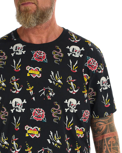 TATTOO Men's T-Shirt BLACK