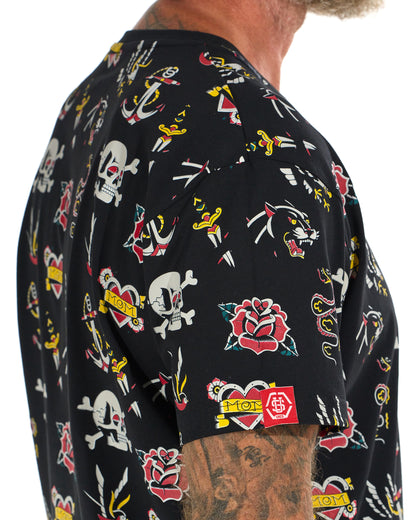 TATTOO Men's T-Shirt BLACK