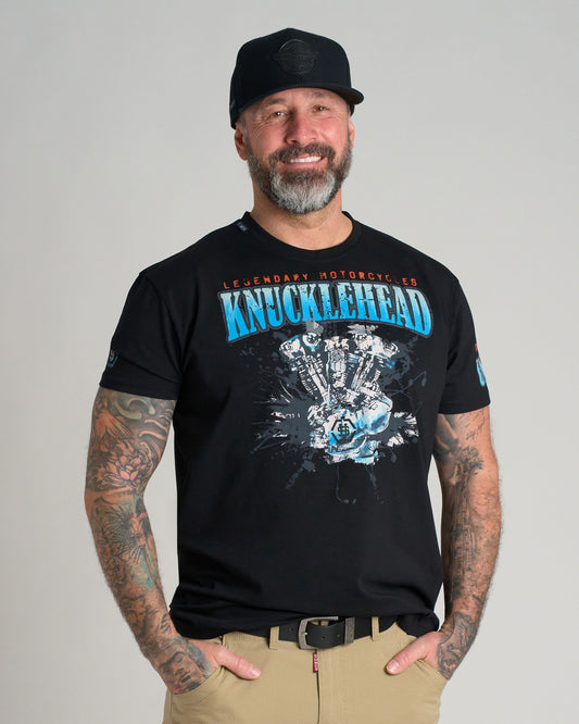 KNUCKLEHEAD II Men's T-Shirt BLACK