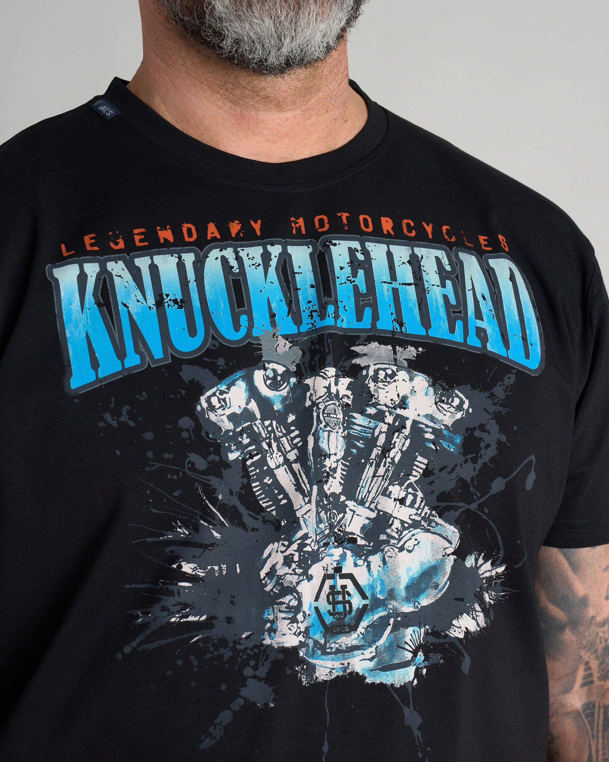 KNUCKLEHEAD II Men's T-Shirt BLACK