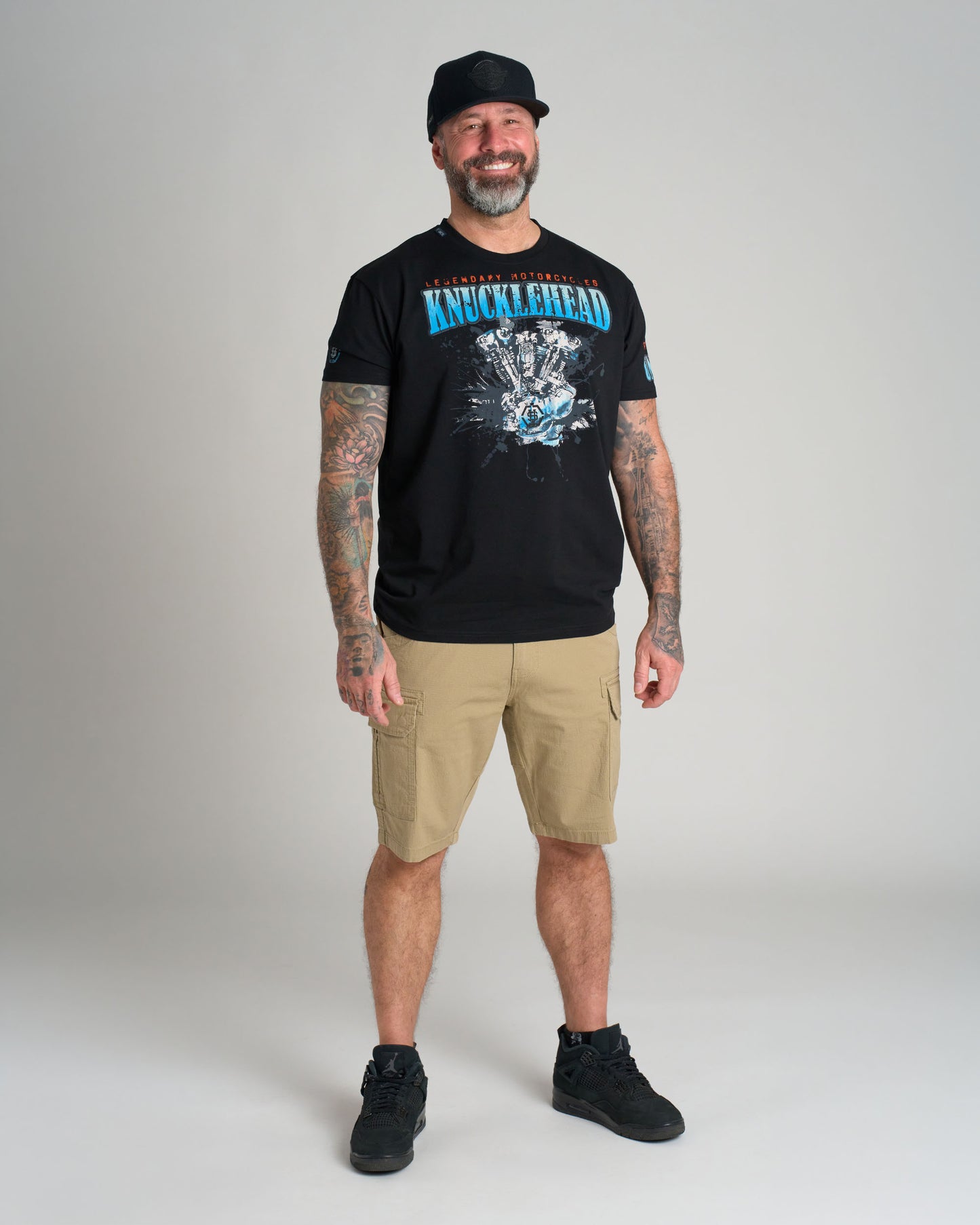 KNUCKLEHEAD II Men's T-Shirt BLACK