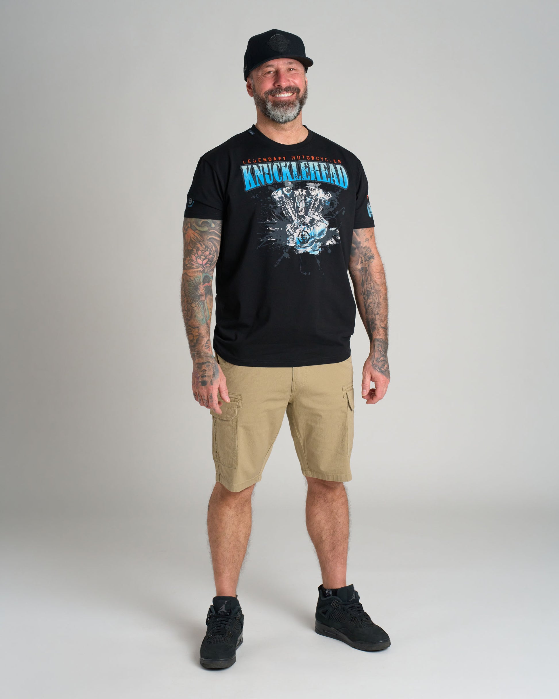 KNUCKLEHEAD II Men's T-Shirt BLACK