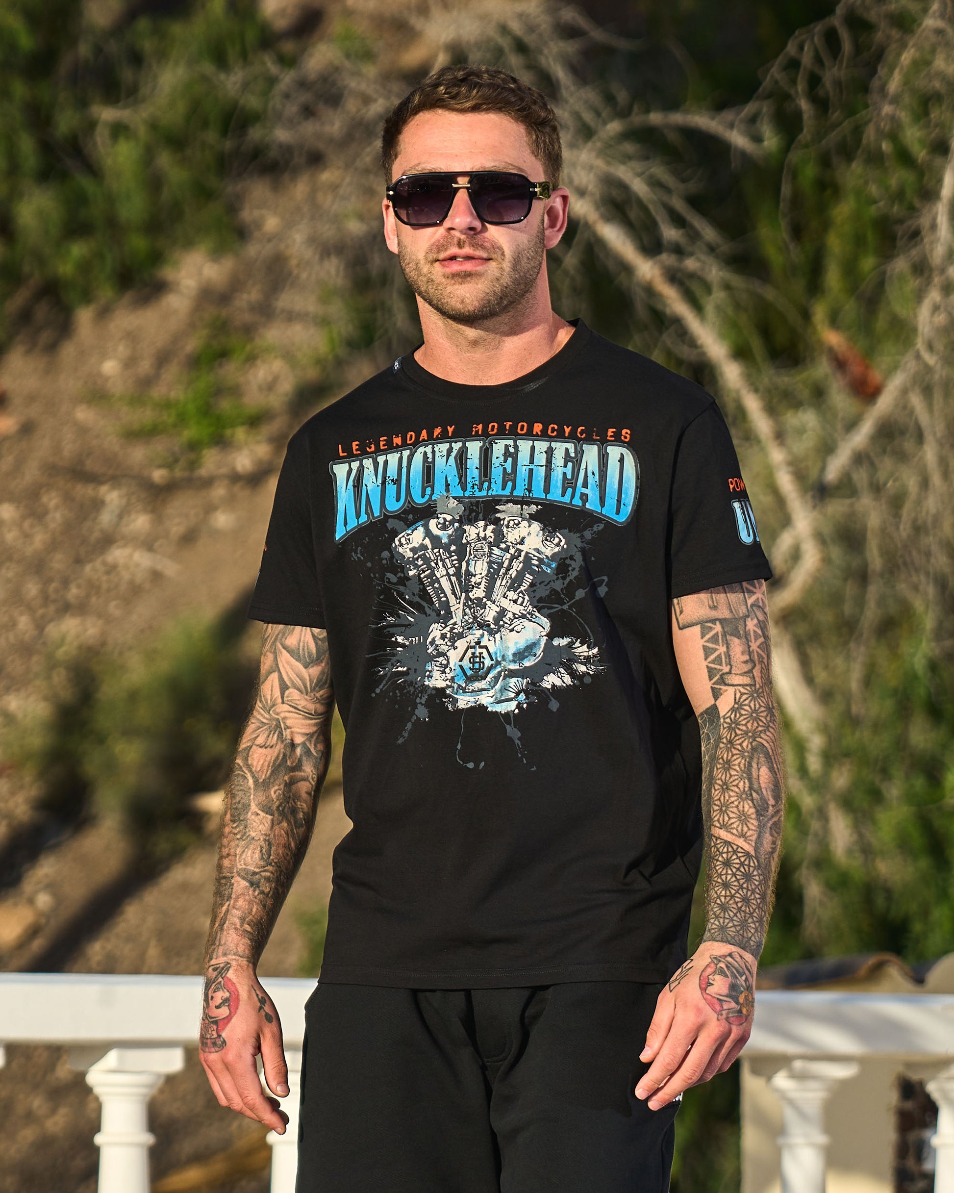 KNUCKLEHEAD II Men's T-Shirt BLACK