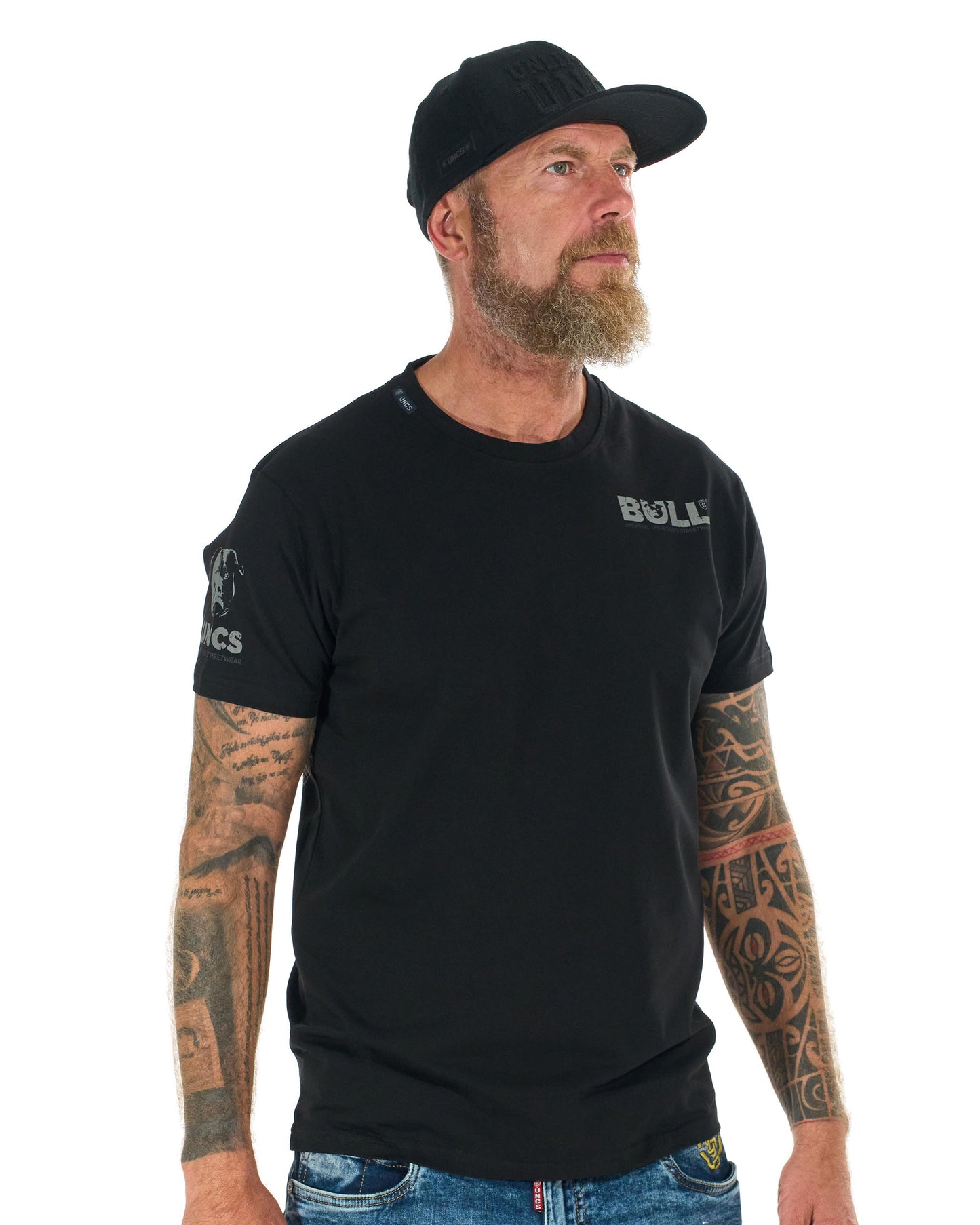 BULL Men's T-Shirt BLACK