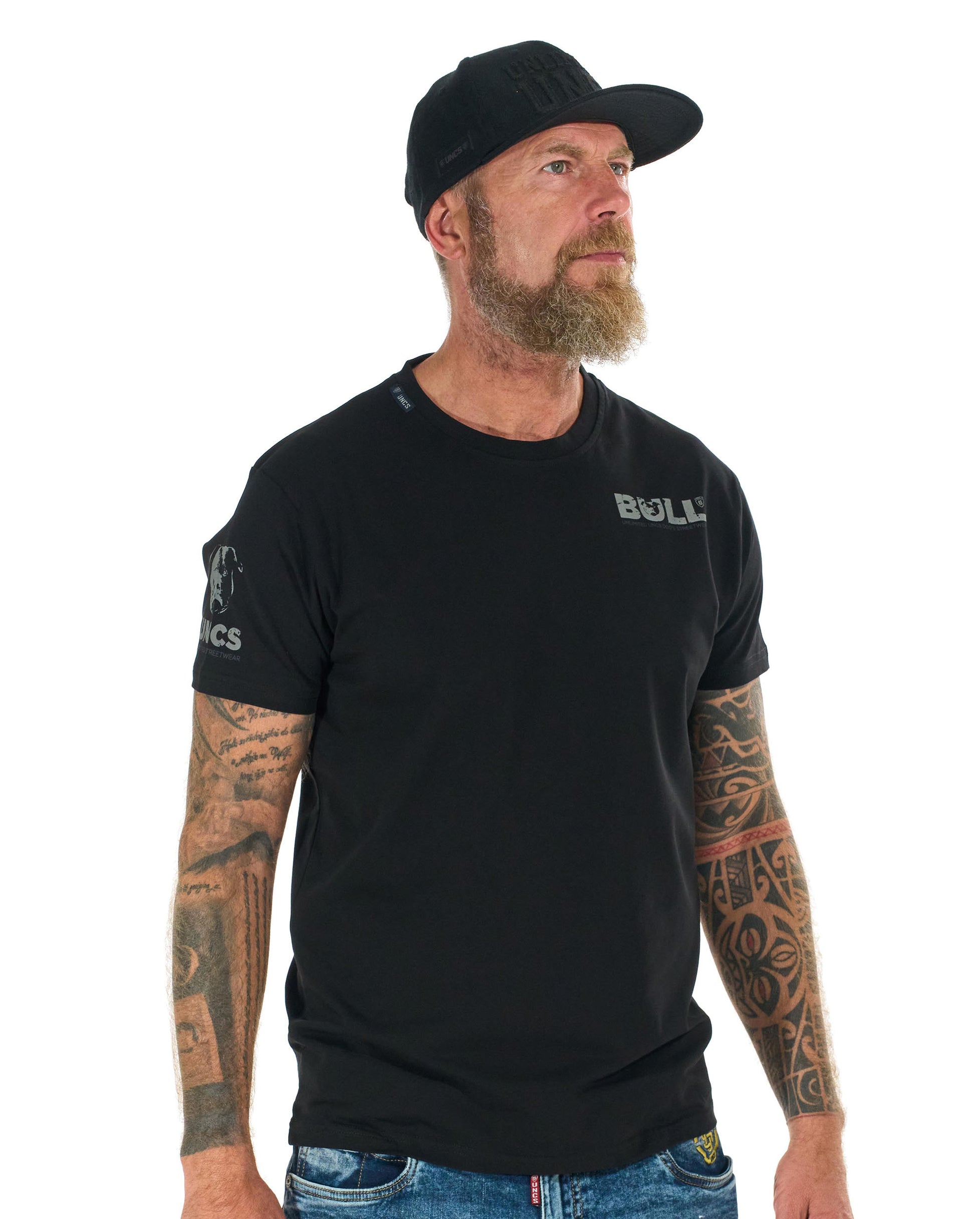 BULL Men's T-Shirt BLACK