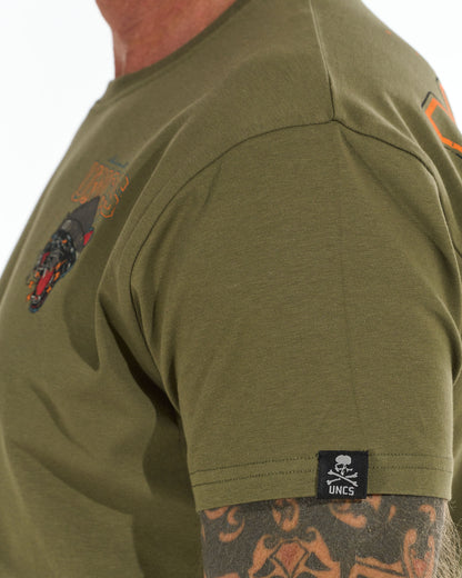 PANTHER Men's T-Shirt KHAKI