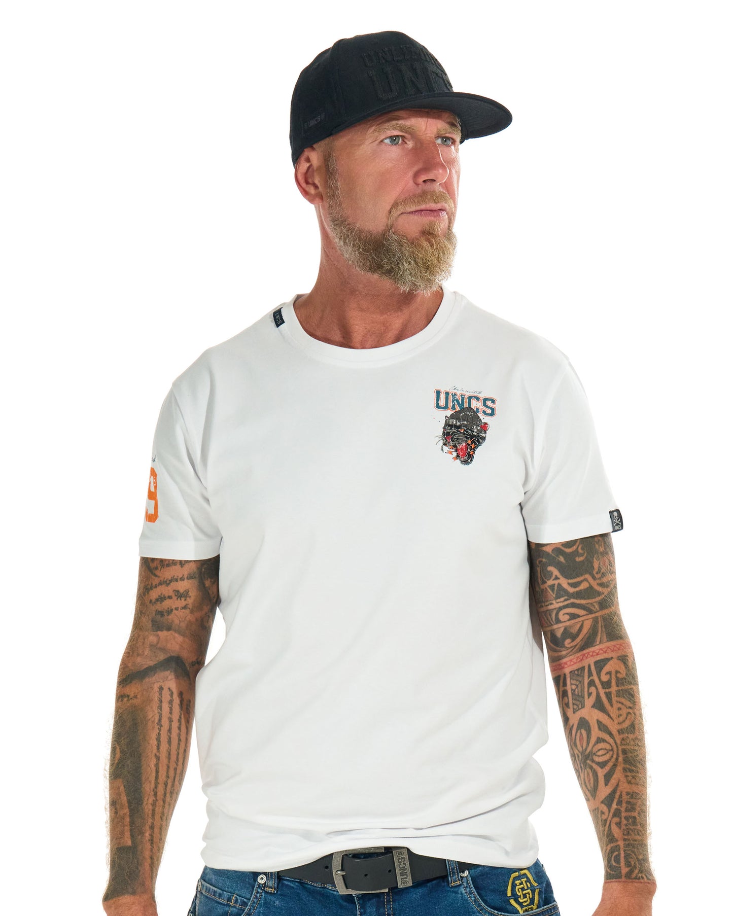 PANTHER Men's T-Shirt WHITE