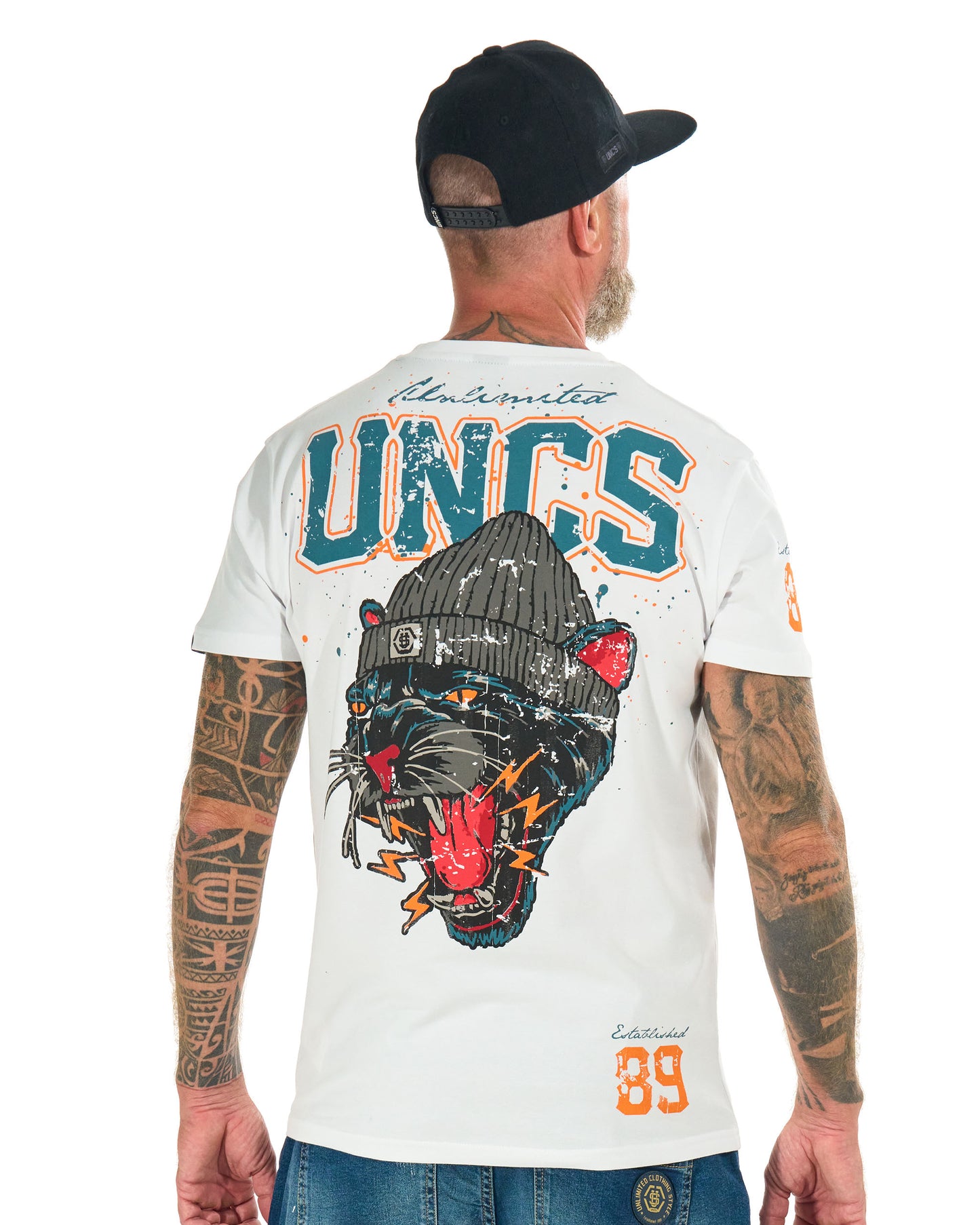 PANTHER Men's T-Shirt WHITE