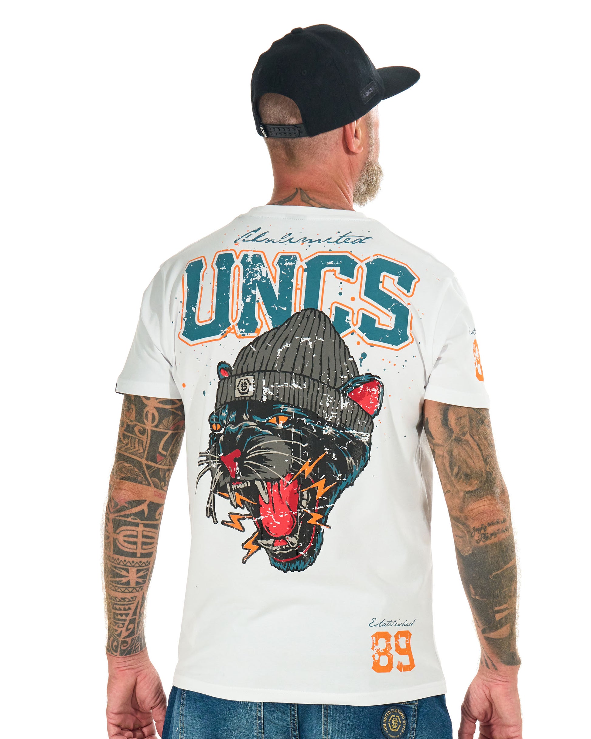 PANTHER Men's T-Shirt WHITE