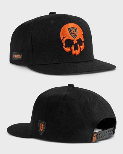 SKULL Men's Cap BLACK/ORANGE