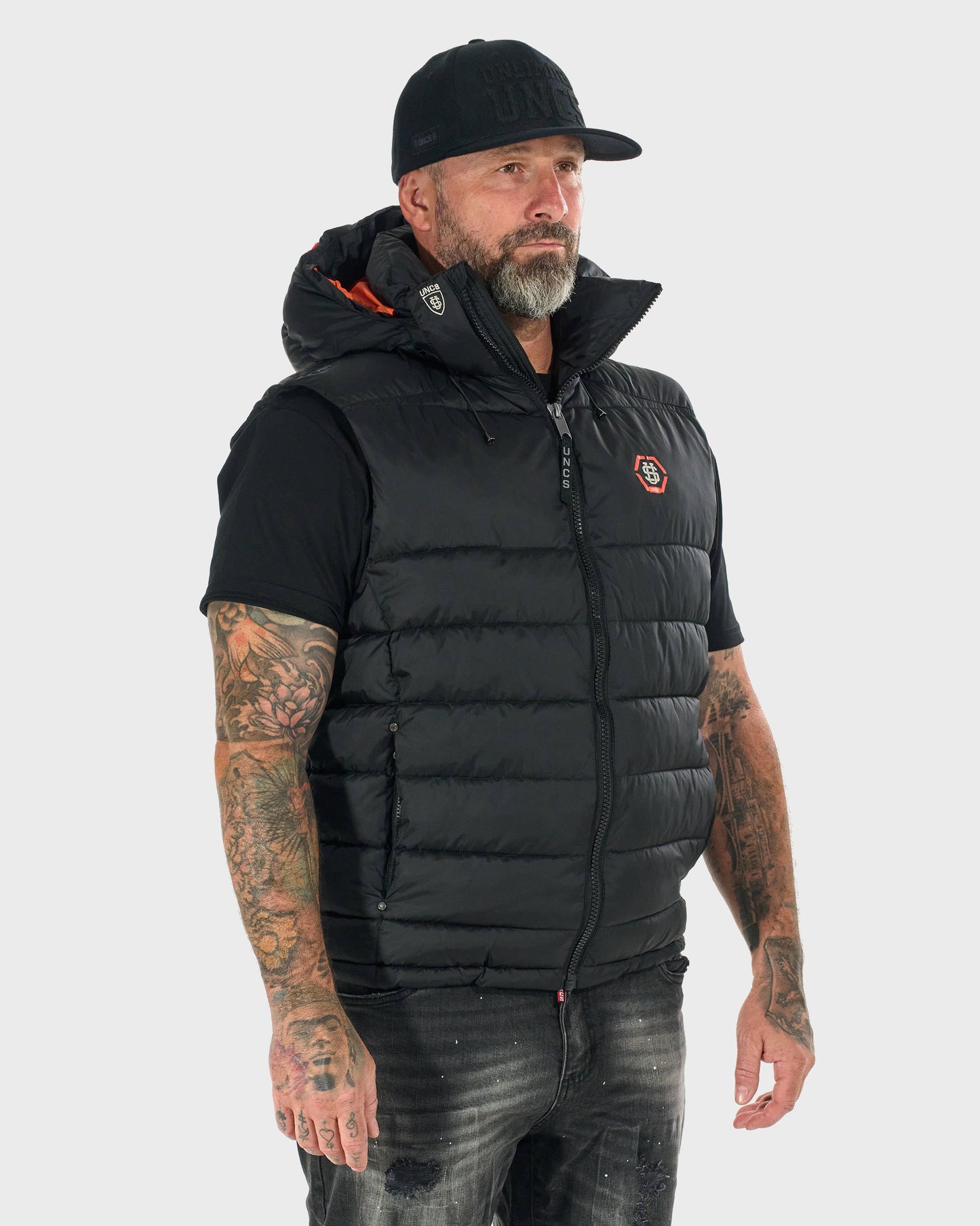 FLINT II Men's Vest BLACK/ORANGE