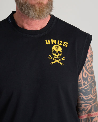 WRENCH Men's T-Shirt BLACK/YELLOW
