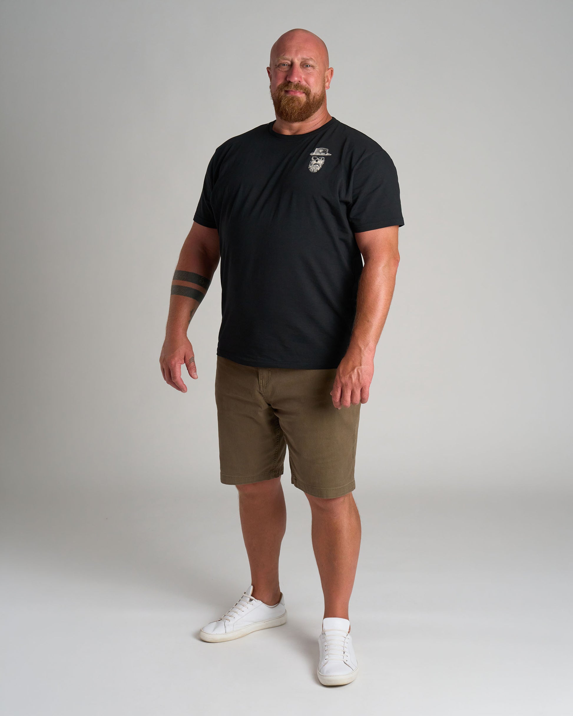 HIPSTER V Men's T-Shirt BLACK