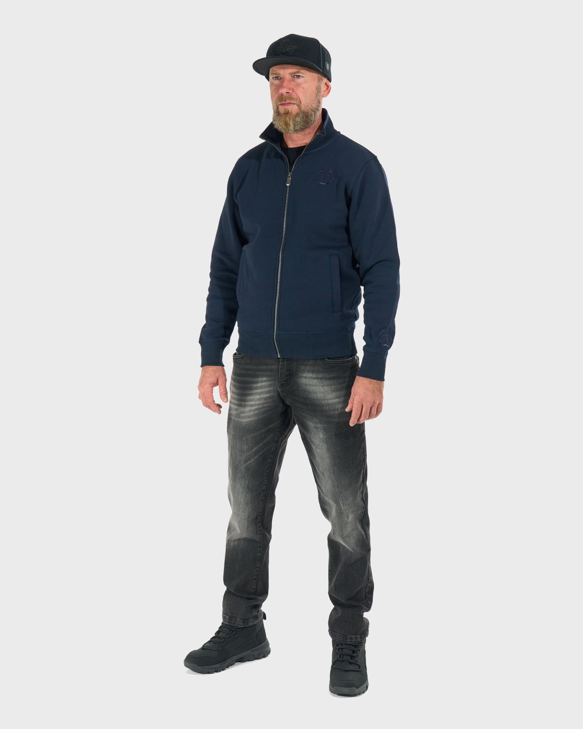 HEXAGON Men's Sweatshirt DARK BLUE
