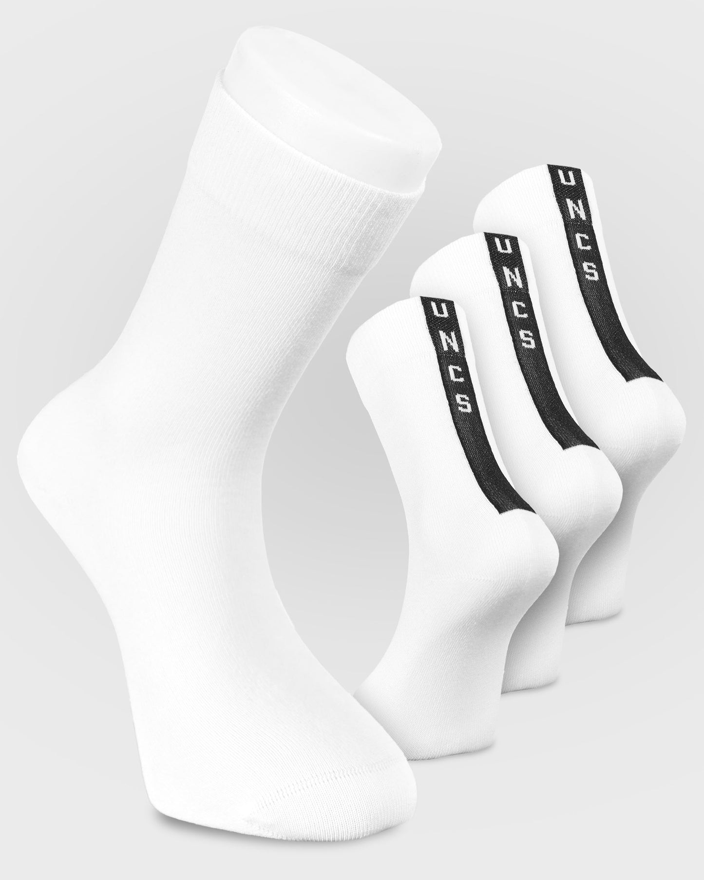 BAXTER (3 pairs) Men's Socks WHITE/BLACK