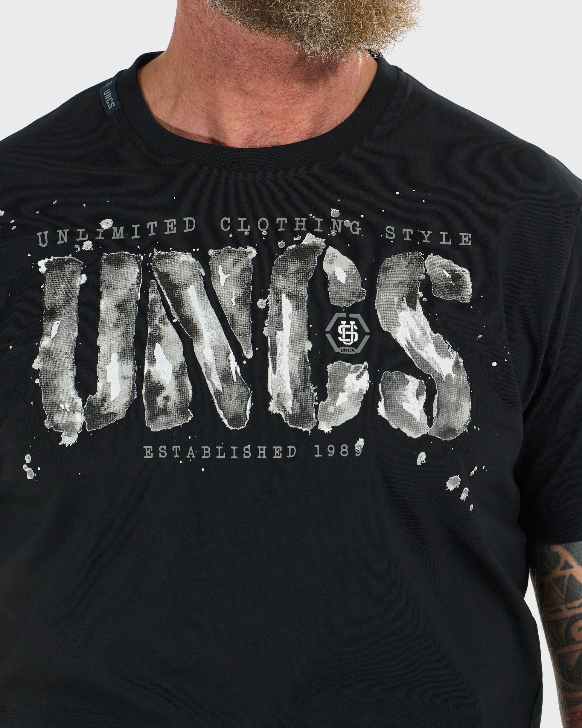 RODNEY III Men's T-Shirt BLACK/GREY