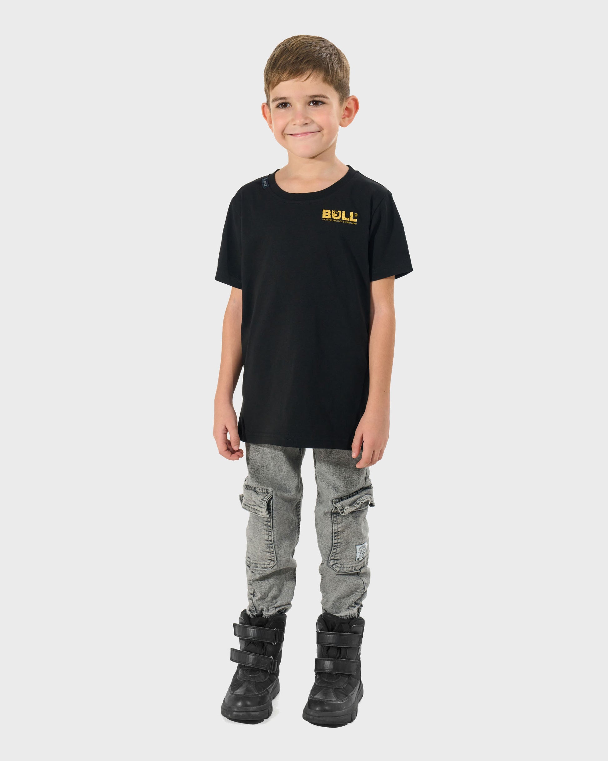 BULL Children's T-Shirt BLACK