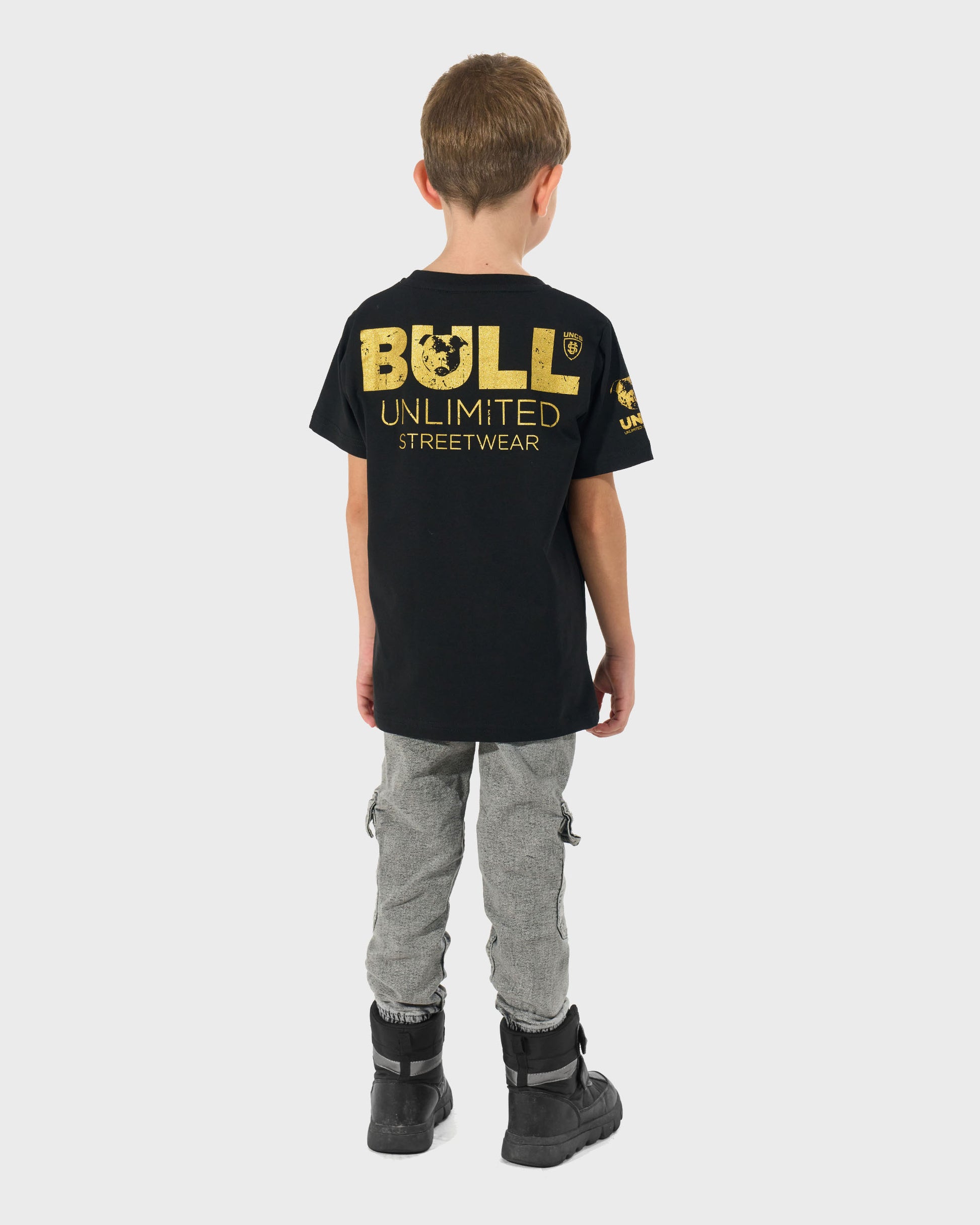 BULL Children's T-Shirt BLACK
