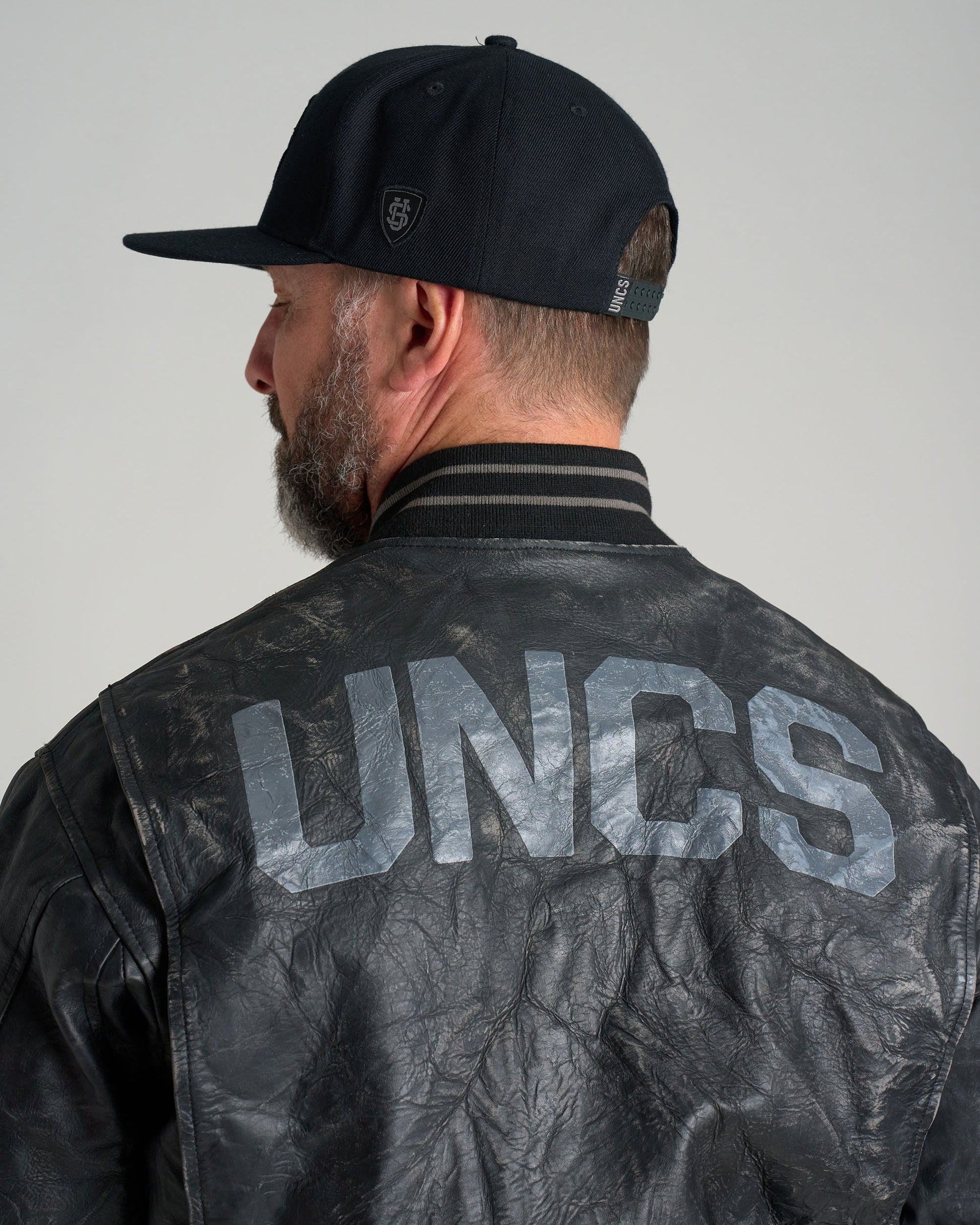BIKER Men's Leather Jacket BLACK