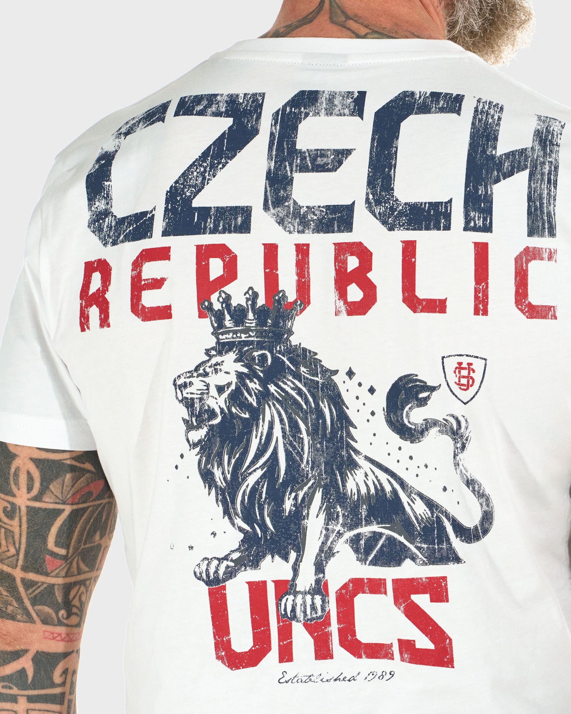 CZECH REPUBLIC Men's T-Shirt WHITE
