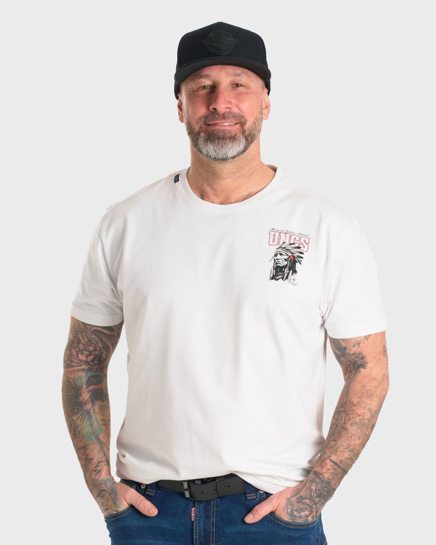 INDIAN Men's T-Shirt WHITE