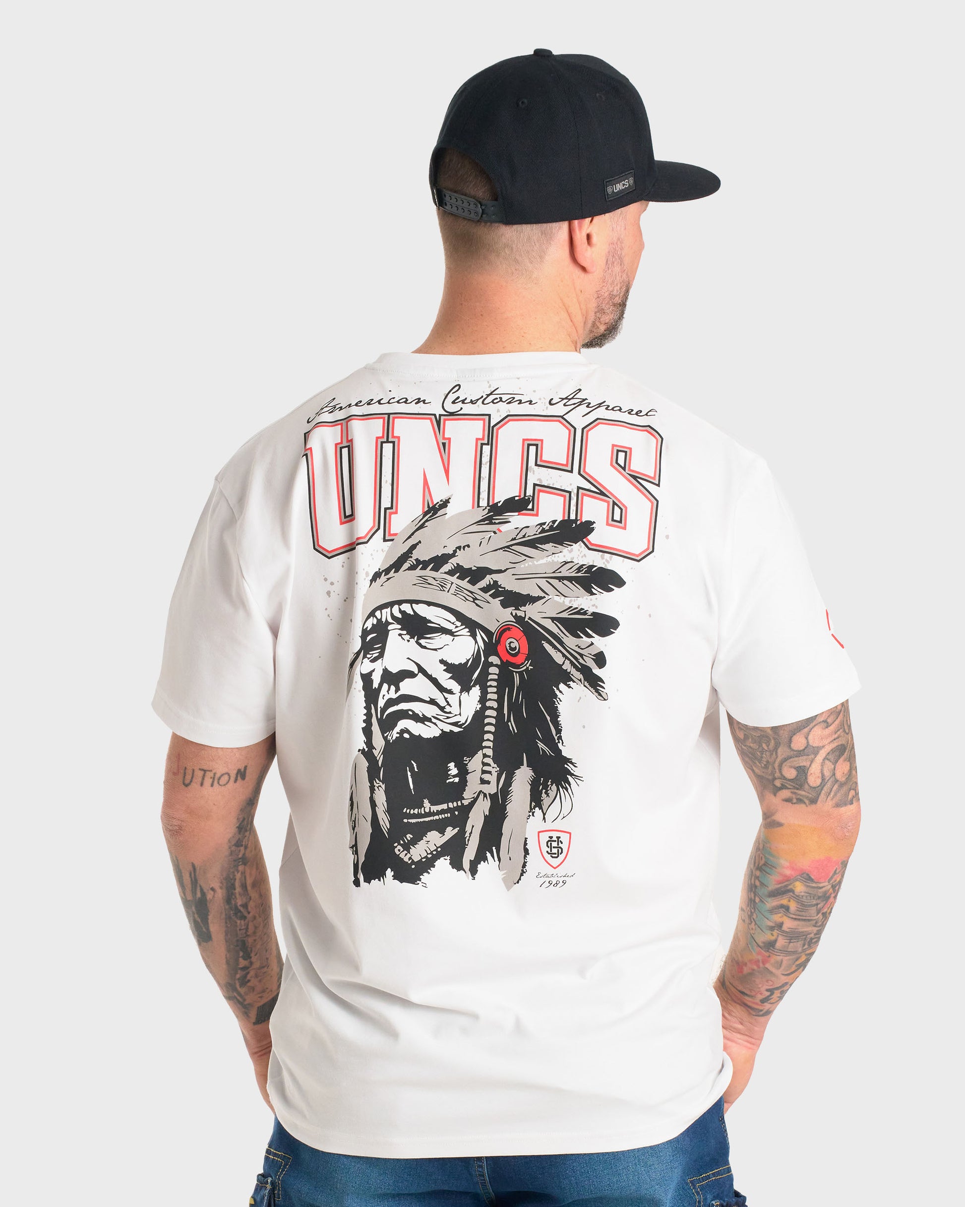 INDIAN Men's T-Shirt WHITE