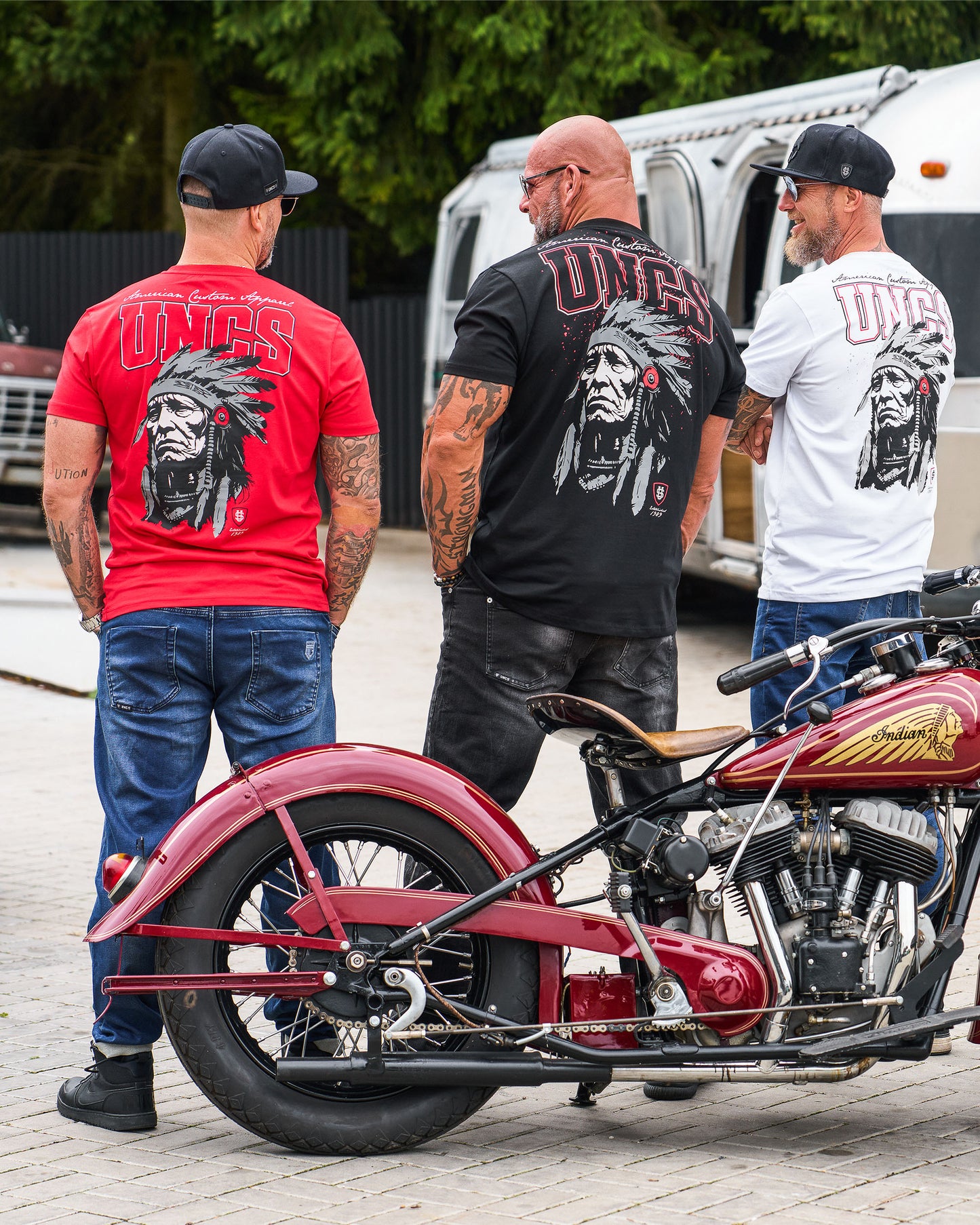 INDIAN Men's T-Shirt WHITE