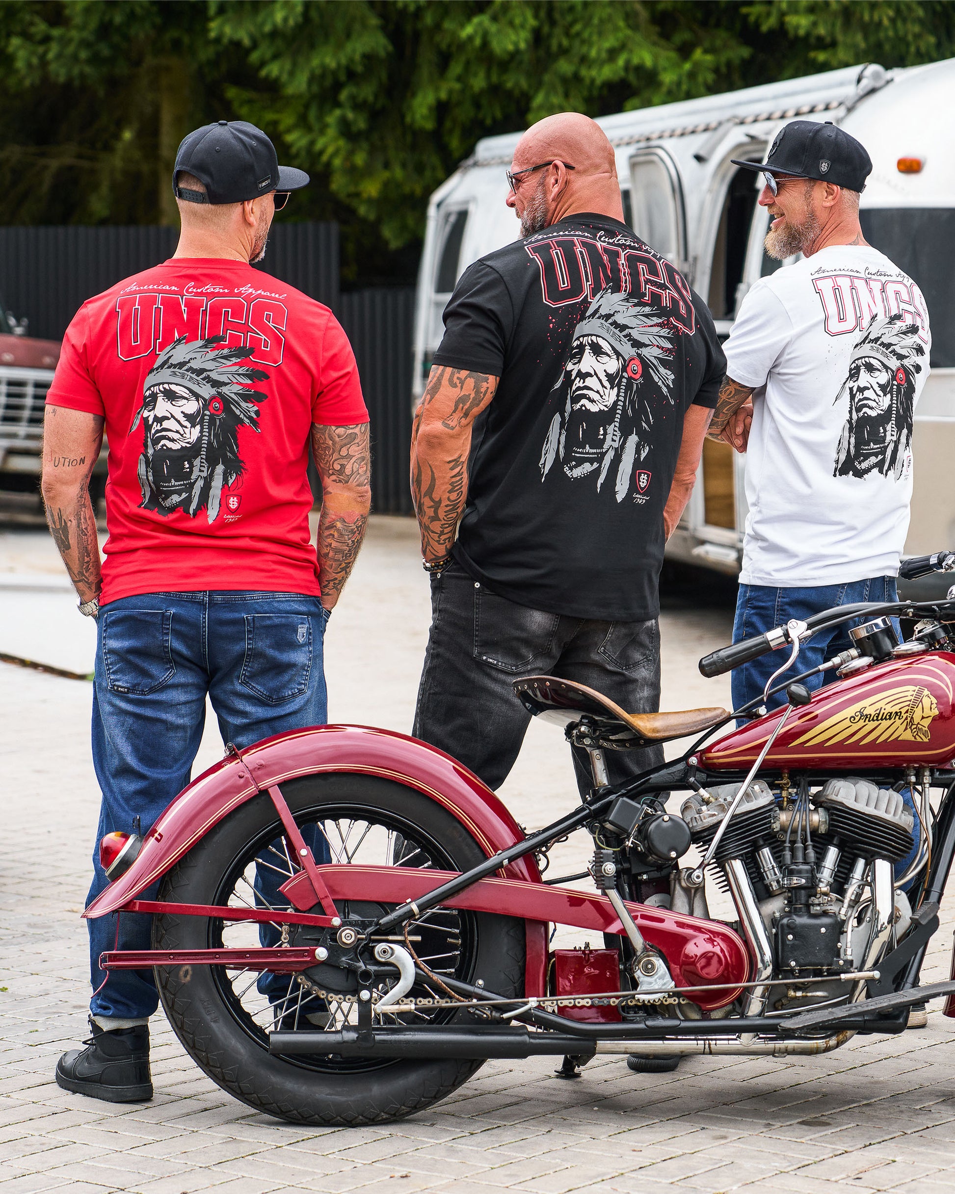 INDIAN Men's T-Shirt WHITE