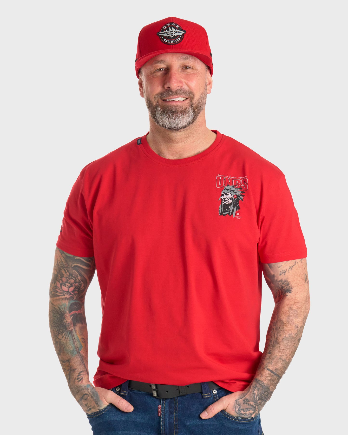 INDIAN Men's T-Shirt RED