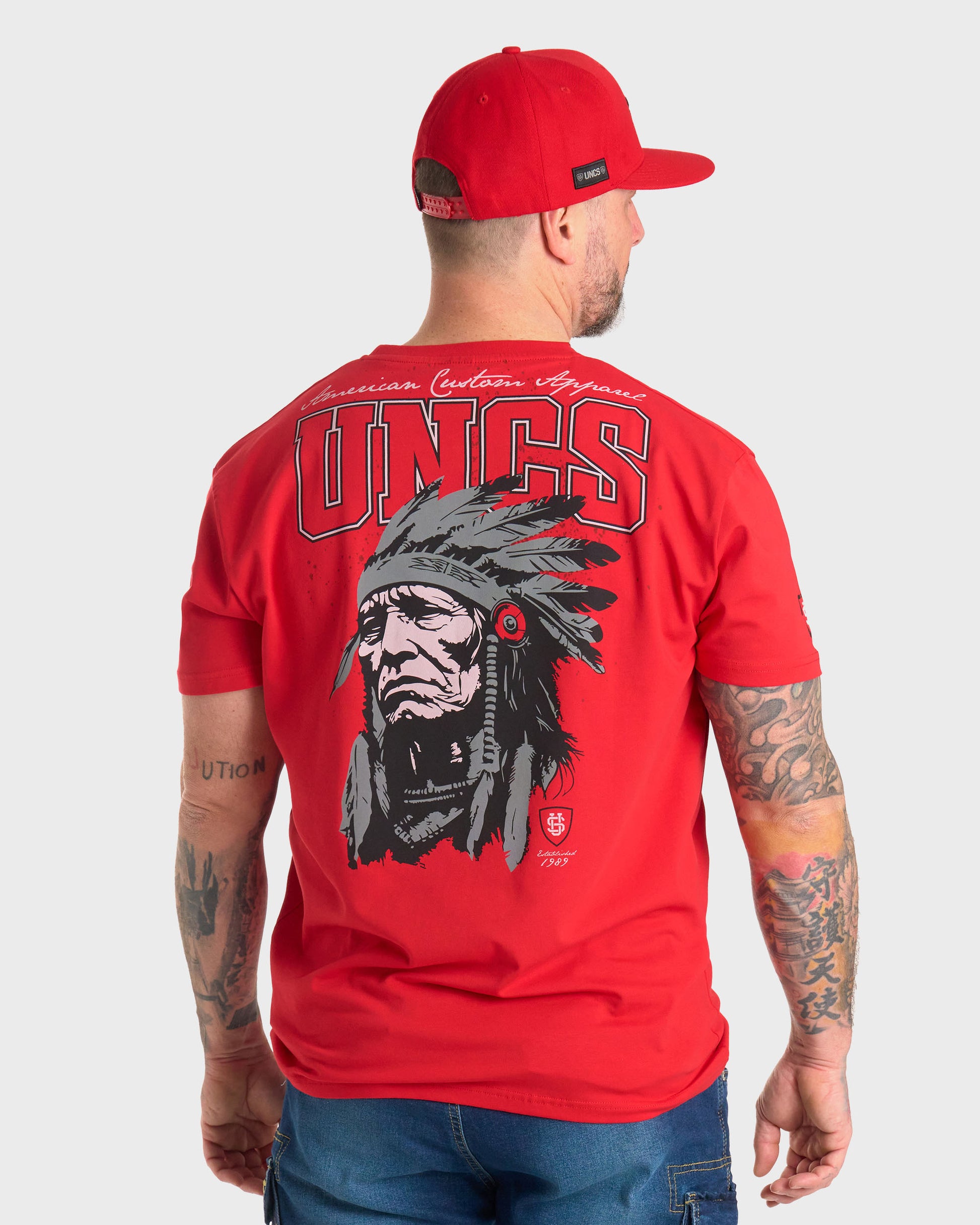 INDIAN Men's T-Shirt RED
