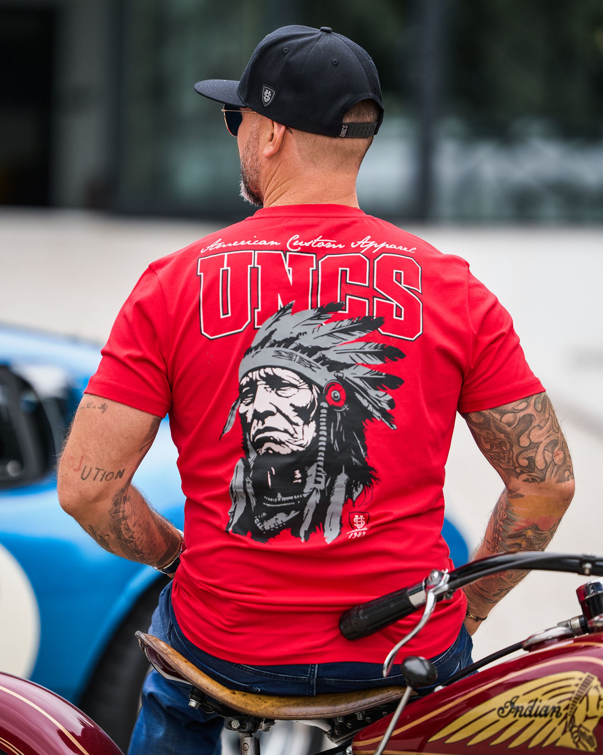 INDIAN Men's T-Shirt RED