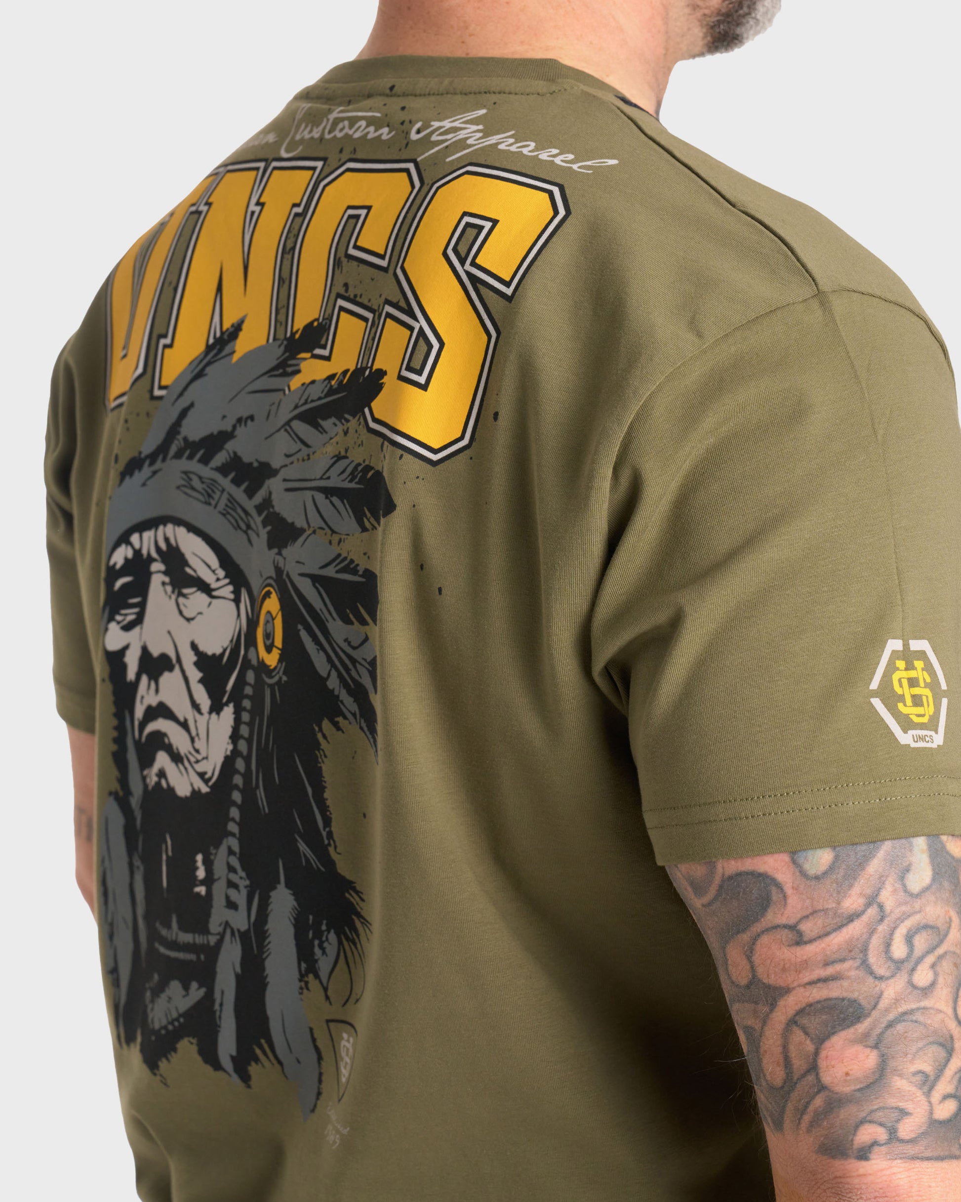 INDIAN Men's T-Shirt KHAKI