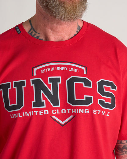 UNCS TEAM Men's T-Shirt RED