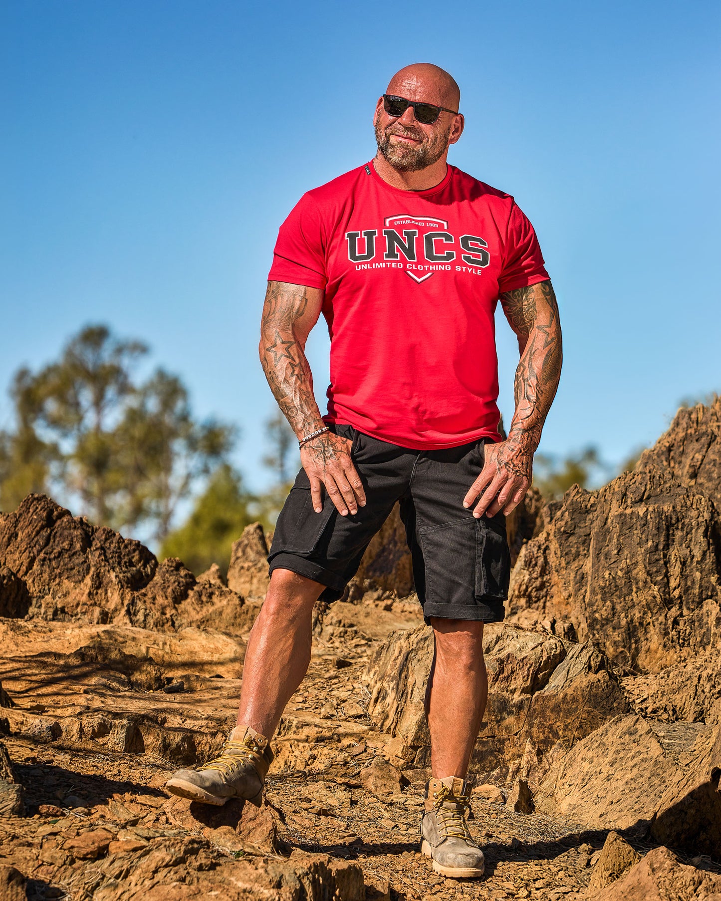 UNCS TEAM Men's T-Shirt RED