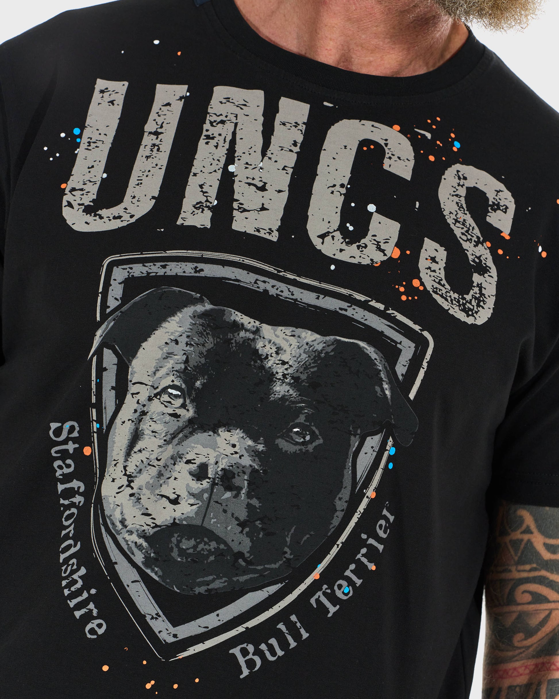 STAFFORDSHIRE BULL Men's T-Shirt BLACK