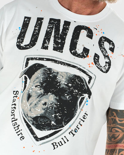 STAFFORDSHIRE BULL Men's T-Shirt WHITE