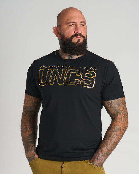 UNLIMITED V Men's T-Shirt BLACK/GOLD