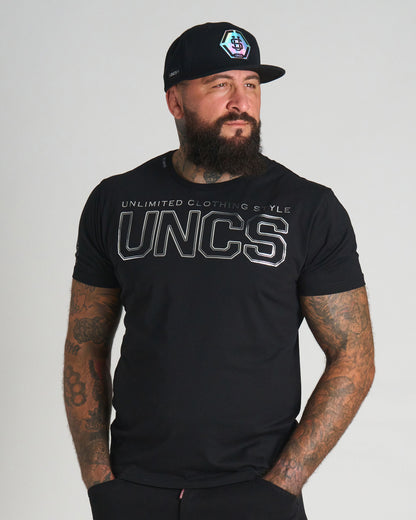 UNLIMITED V Men's T-Shirt BLACK/SILVER