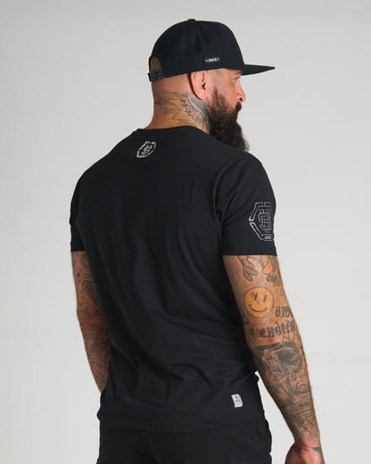 UNLIMITED V Men's T-Shirt BLACK/SILVER