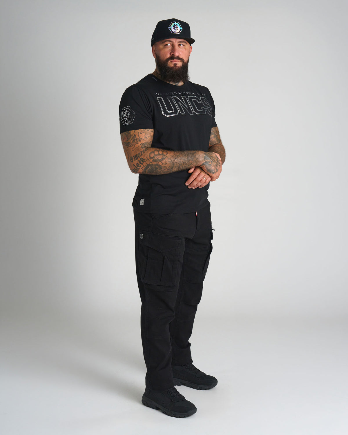 UNLIMITED V Men's T-Shirt BLACK/SILVER