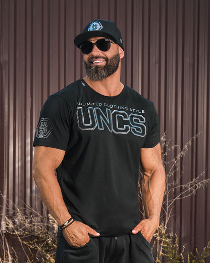 UNLIMITED V Men's T-Shirt BLACK/SILVER