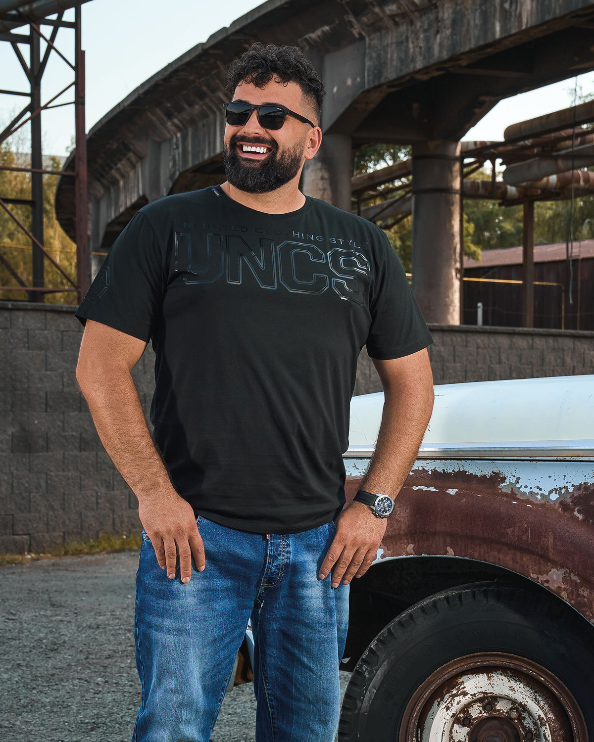UNLIMITED V Men's T-Shirt BLACK/BLACK