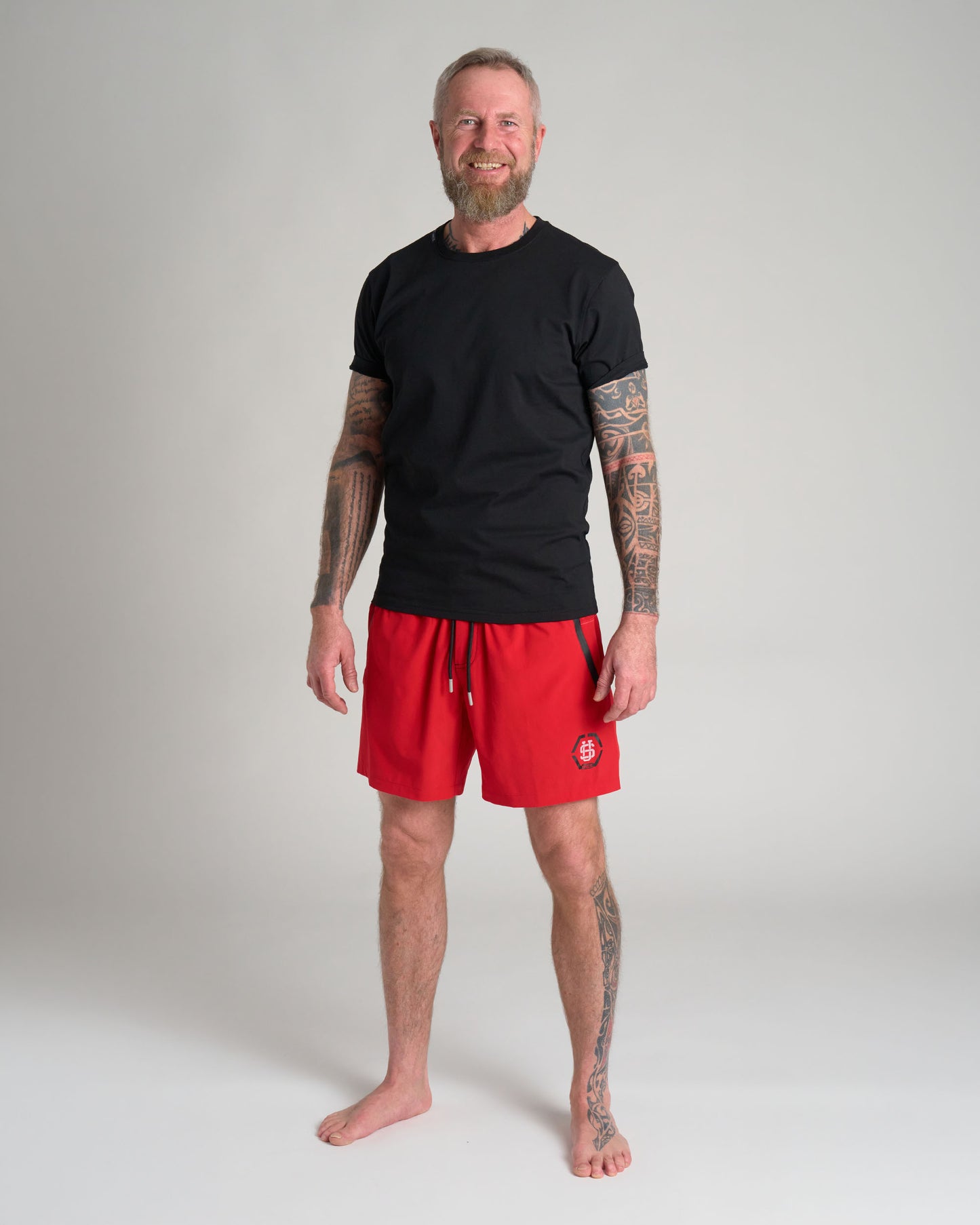 EDGAR II Men's Swimming Shorts RED